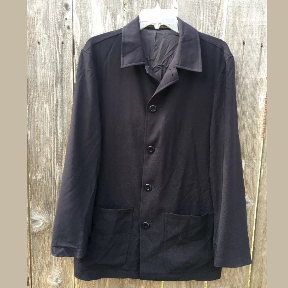 Cavallini Beverly Hills Sz M Black Wool Jacket